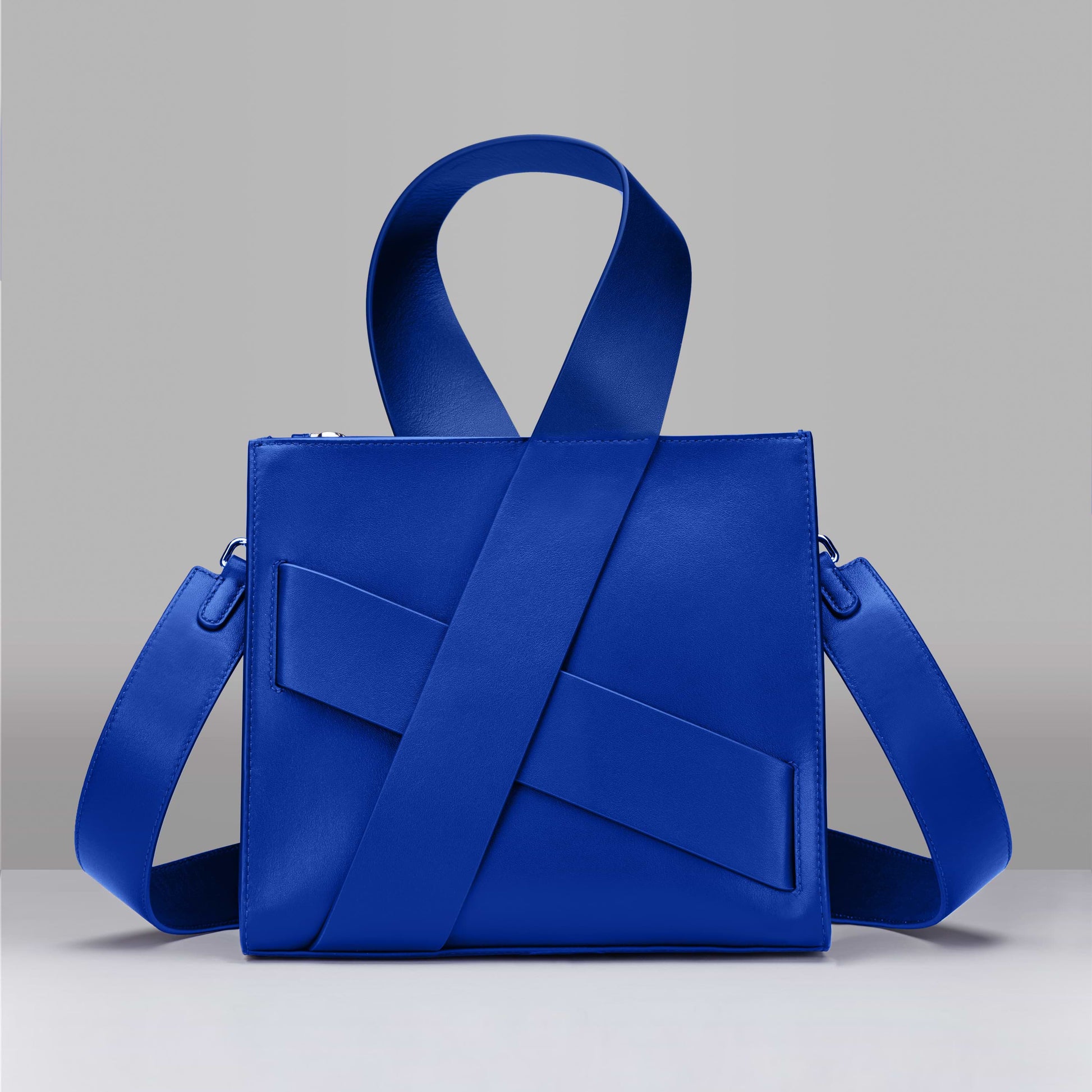 BLUE DIAGONAL ZITA BAG