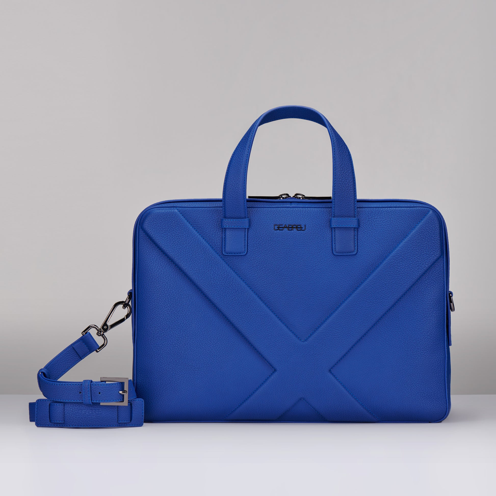 GRAIN LEATHER X LINE BRIEFCASE