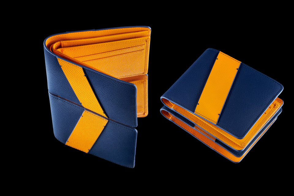 青と黄色の財布