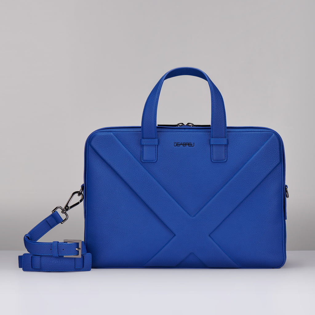 GRAIN LEATHER X LINE BRIEFCASE
