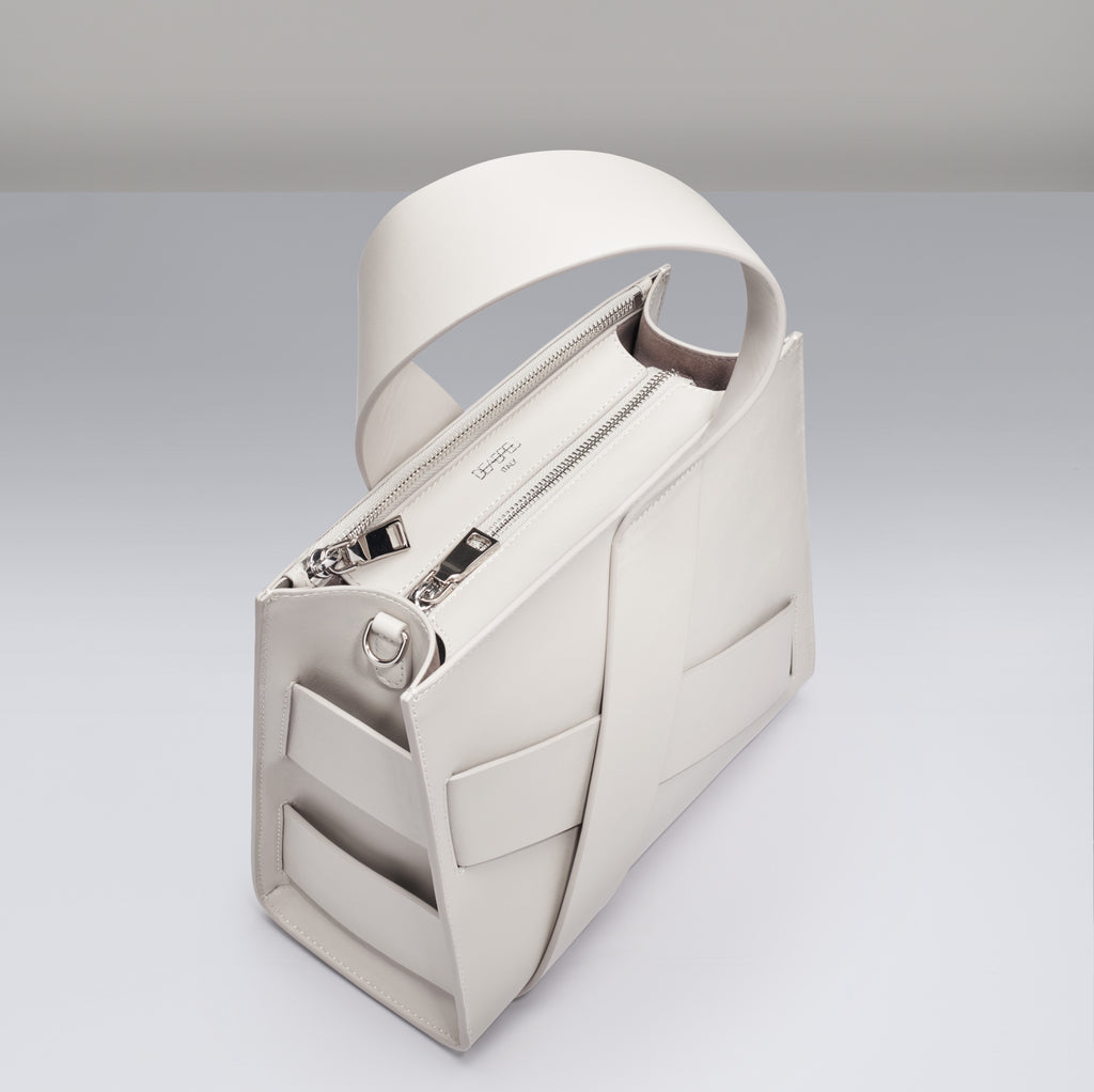 WHITE DIAGONAL ZITA BAG